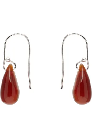 Sophie Buhai Silver & Red Droplet Earrings