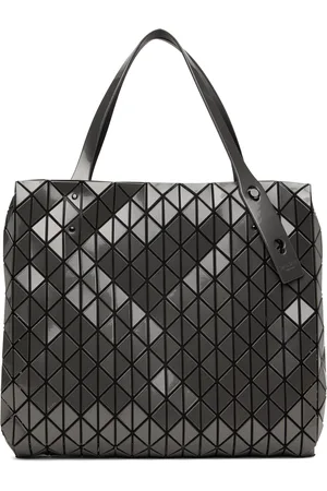 Issey Miyake Gunmetal Row Metallic Bag