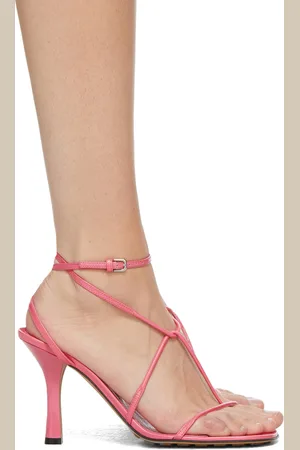 Bottega Veneta Pink Strappy Sandals