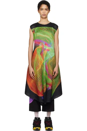 PLEATS PLEASE ISSEY MIYAKE Multicolor Spectrum Maxi Dress