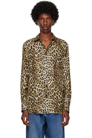 Moschino Brown Leopard Shirt
