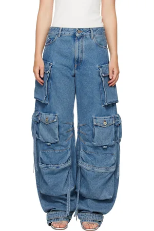 The Attico Blue Fern Jeans