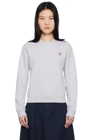 Maison Kitsuné Gray Fox Head Sweatshirt