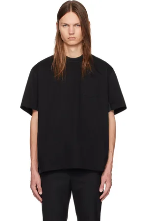 SACAI Black Paneled T-Shirt