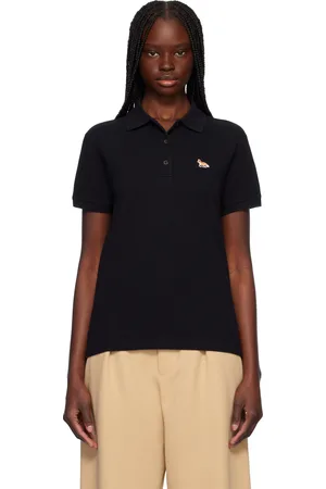 Maison Kitsuné Black Baby Fox Patch Regular Polo