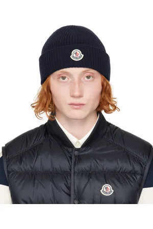 Moncler Navy Wool & Cashmere Beanie