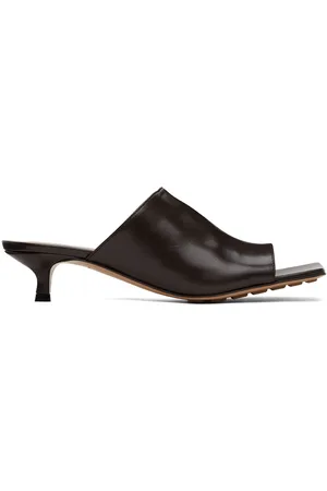 Bottega Veneta Brown Stretch Mule Sandals