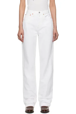 RE/DONE White Loose Long Jeans