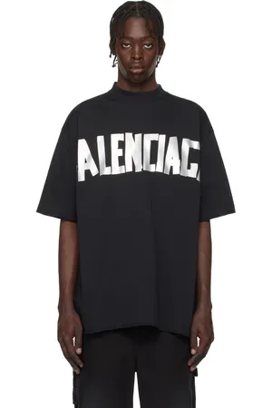 Balenciaga Black New Tape Type Medium Fit T-shirt
