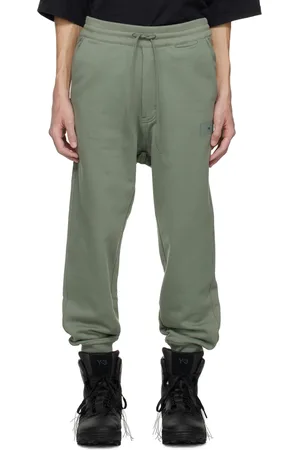 Y-3 Green Cuffed Sweatpants