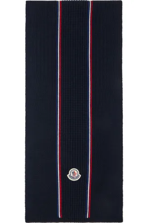Moncler Navy Tricolor Scarf