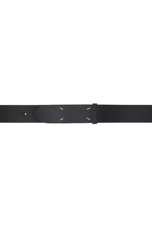 Maison Margiela Black Four Stitches Belt
