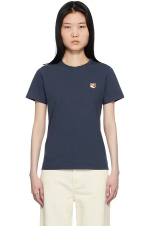 Maison Kitsuné Navy Fox Head T-Shirt