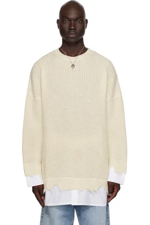 Maison Margiela Off-White Layered Sweater