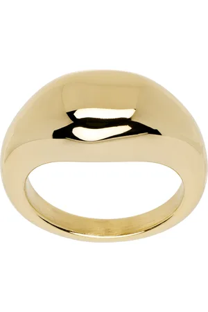 In Gold We Trust Gold Metal Drop Ring