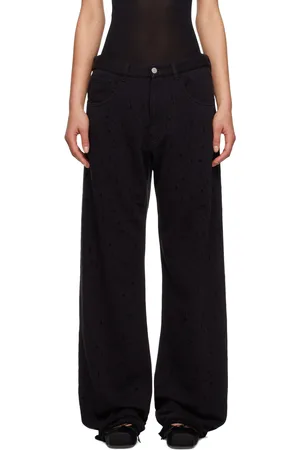 Maison Margiela Black Wide-Leg Trousers