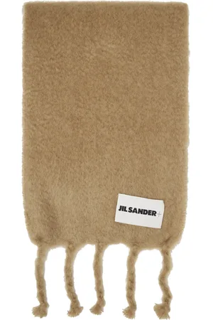 Jil Sander Beige Plain Scarf