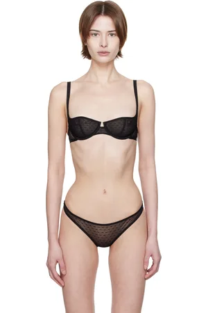 Yasmine Eslami Black Joanne Balcony Bra
