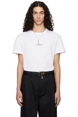 Maison Margiela White Distorted Logo T-Shirt