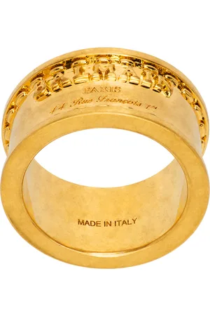 Balmain Gold Signature Tubular Ring