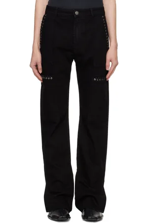 Ludovic De Saint Sernin Black Eleanor Denim Cargo Pants