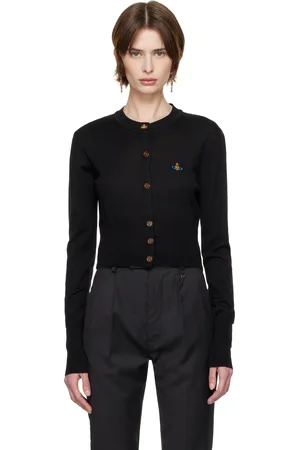 Vivienne Westwood Black Bea Cropped Cardigan