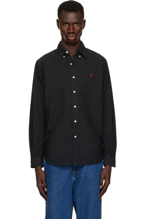 Ralph Lauren Black Classic Fit Garment-Dyed Oxford Shirt