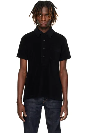 Tom Ford Black Towelling Polo