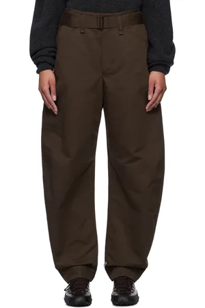 LEMAIRE Brown Belted Tapered Trousers