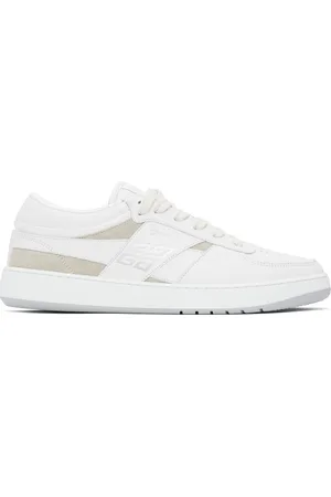Givenchy White & Beige G Move Low Sneakers
