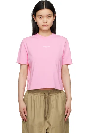 Maison Kitsuné Pink Embroidered T-Shirt