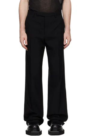 Rick Owens Black Porterville Tailored Dietrich Trousers