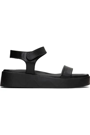 Ancient Greek Sandals Black Salamina Sandals