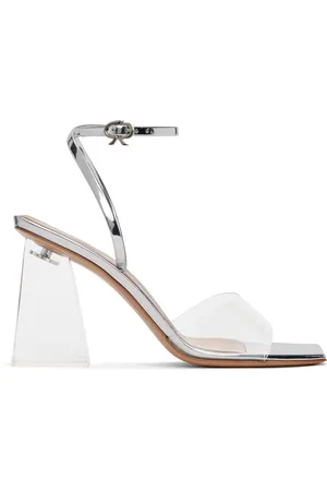 Gianvito Rossi Silver Cosmic 85 Heeled Sandals
