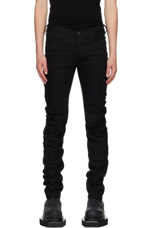 JULIUS Black Indirect Skinny Jeans