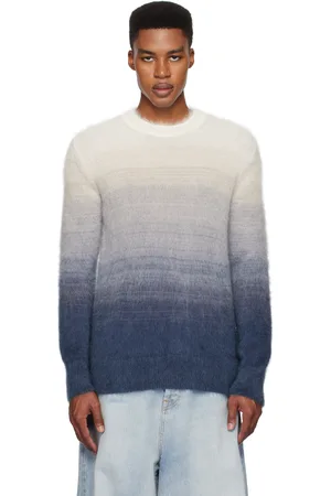 OFF-WHITE Blue & Mohair Arrow Gradient Sweater