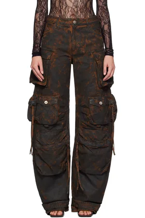 The Attico SSENSE Exclusive Red & Black Fern Jeans