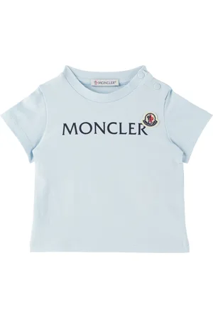 Moncler Baby Blue Logo Jersey T-shirt