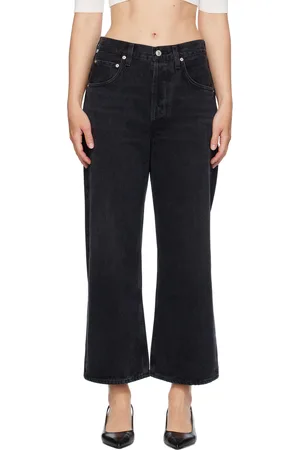 Citizens of Humanity Black Gaucho Vintage Wide Leg Jeans