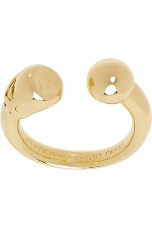 In Gold We Trust Gold Piercing Ring