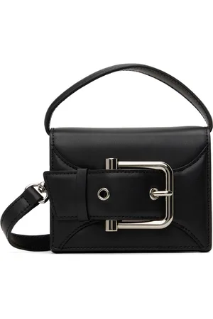 OSOI Black Belted Boucle Micro Bag