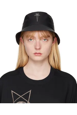 Rick Owens Black Champion Edition Gilligan Bucket Hat