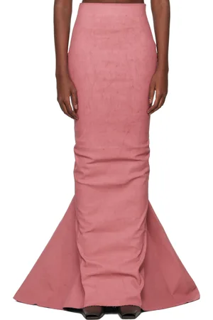 Rick Owens Pink Porterville Al Pillars Maxi Skirt