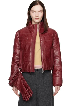 Saks Potts Pink Franklin Leather Jacket