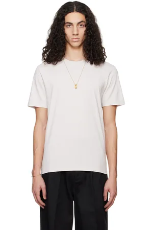 Maison Margiela Three-Pack Beige Cotton T-shirts