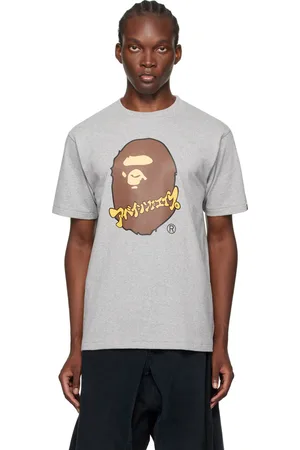 BAPE Gray Katakana Ape Head T-Shirt