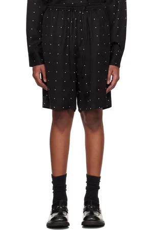 Rohe Black Dotted Elasticated Shorts