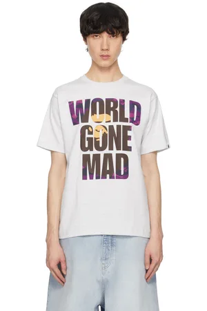 BAPE Gray Camo WGM Ape Head Overlap T-shirt
