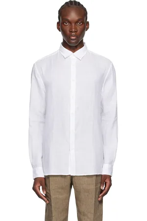 Sunspel White Linen Shirt