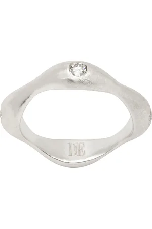 Dunton Ellerkamp Silver Diamond Owen Thin Ring